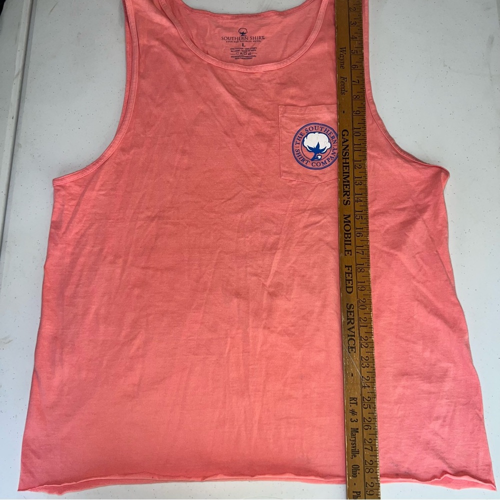 🏖️ Southern Shirt Womens Tank Top Size Large Graphic Preppy Pocket Cotton! …
